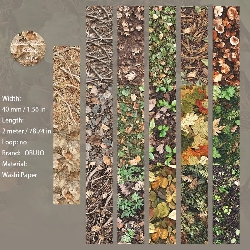 1 Roll Natural Themed Washi Tape ZRJLK