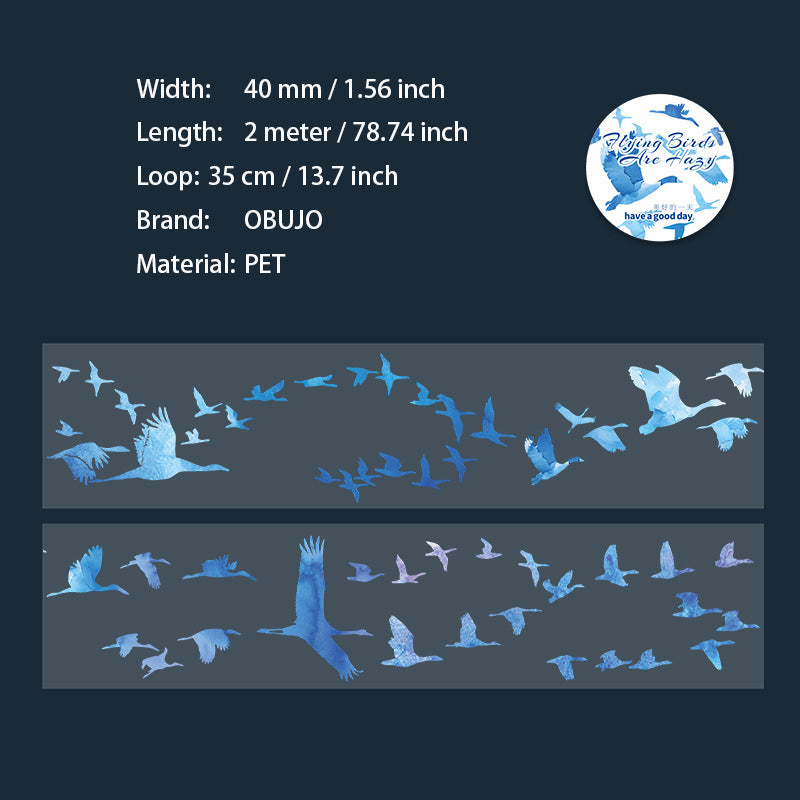 1 Roll Fly Birds PET Tape FNML