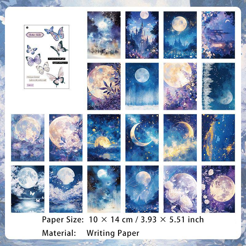 20 Pcs Fantasy Scrapbook Paper GLMJ