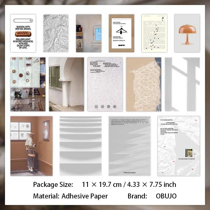 15 Pcs Aesthetic Journal Stickers SHYSJ