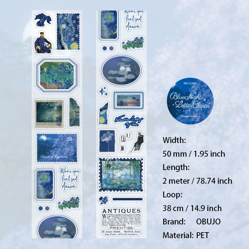 1 Roll Painting Art PET Stickers Tape MYHJ