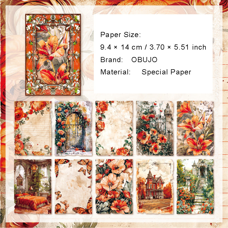 30 Sheets Vintage Junk Journal Paper JRMJ