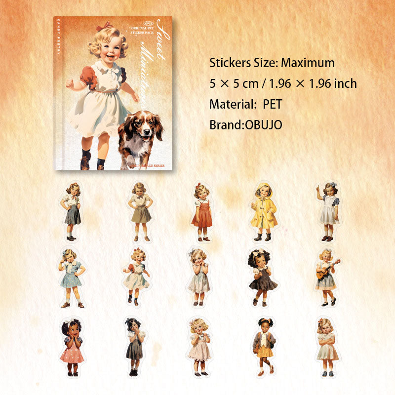 30 Pcs Childhood PET Stickers CZSD
