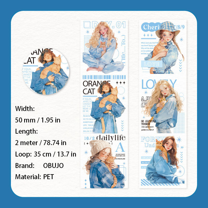 1 Roll Summer Girl PET Tape DGXT