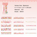 15 Pcs Creative Cute PET Stickers KAQML