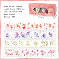 4 Rolls Flower PET Stickers Tape Set HYDC