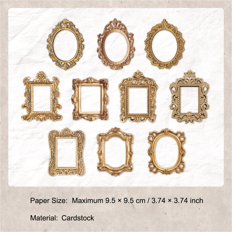 10 Pcs Vinage Frame Cardstock Paper CZAY