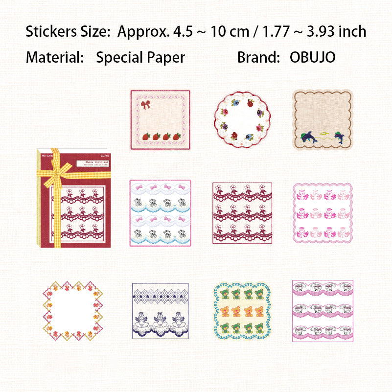 20 Pcs Vintage Embossed Notepad Paper SZBD