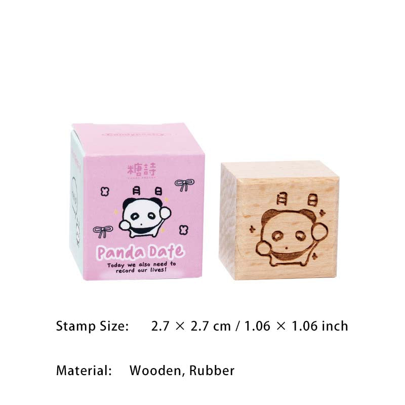 1 Pcs Cute Animal Wooden Stamp XDPD