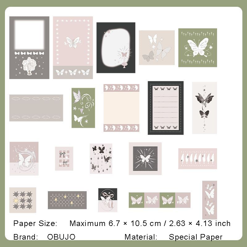 40 Pcs Vintage Scrapbook Paper MJCZ