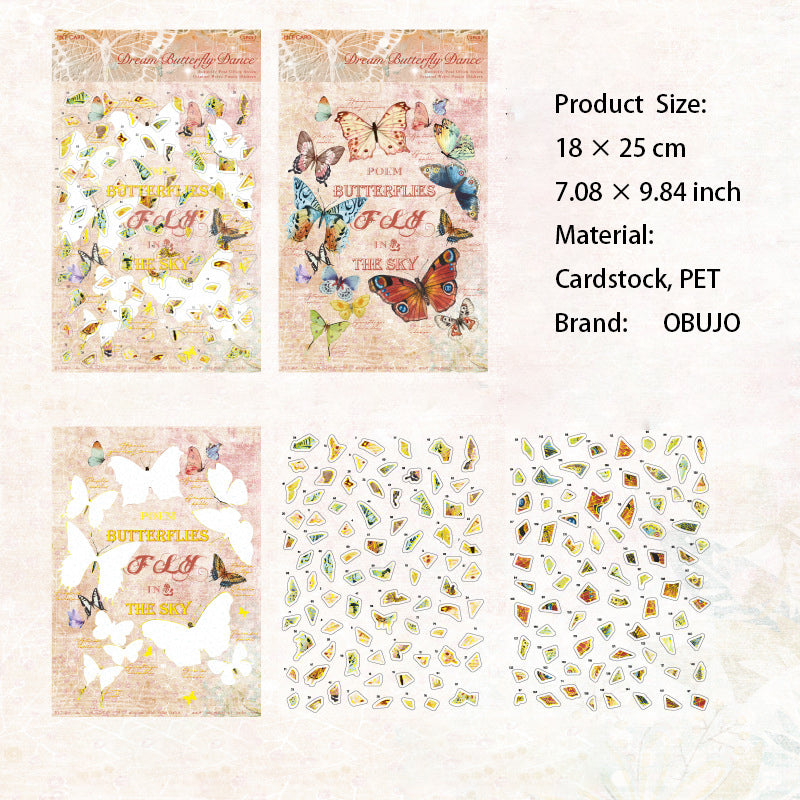 Buttefly Theme Diy Puzzle  Stickers HDYJ