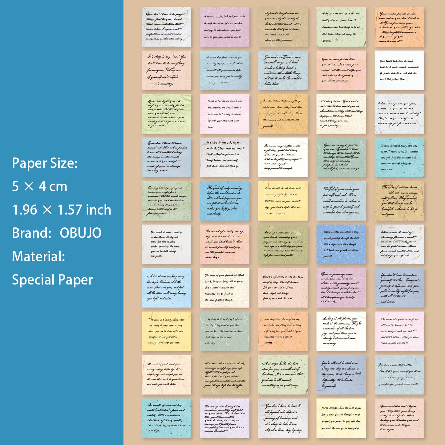 50 Sheets Quote Journal Paper BLXL