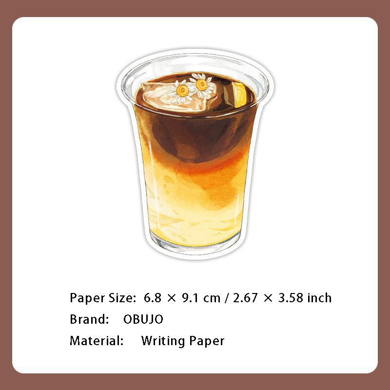 30 Sheets Coffee Theme Sticky Note KFND