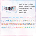 4 Rolls Colorful Art PET Tapes Kit BFCY