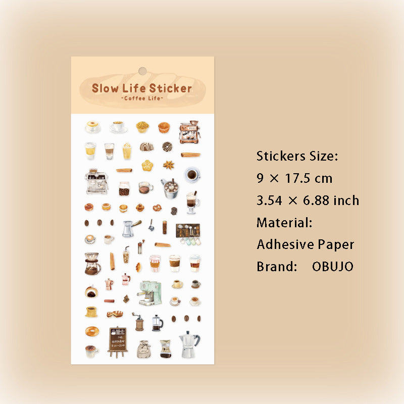 1 Sheet Food Theme Planner Stickers MSHX