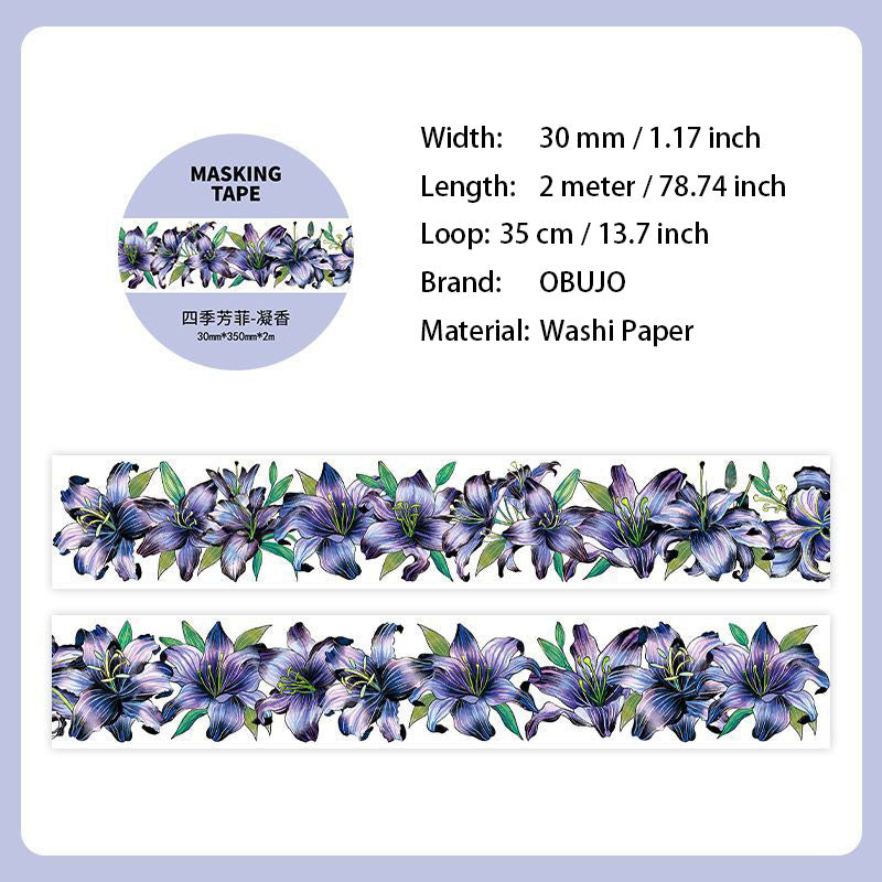 1 Roll Flower Washi Tape SJFF