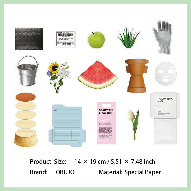 15 Pcs Daily Life Journal Paper HWRC