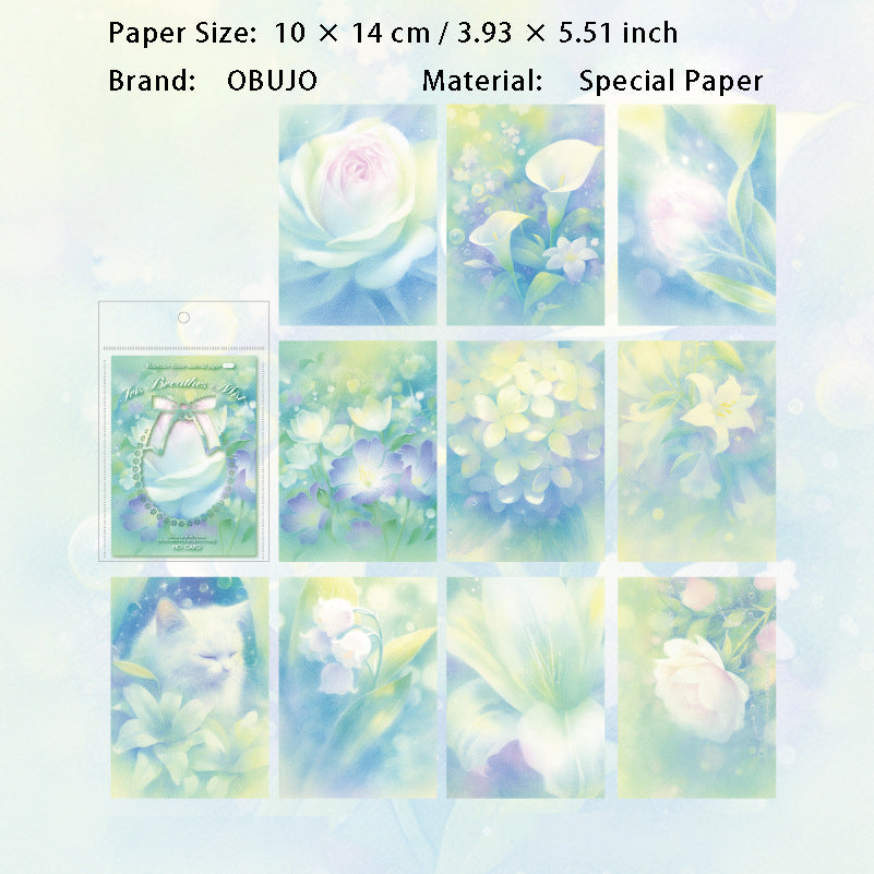 30 Pcs Floral Scrapbook Paper YZHM