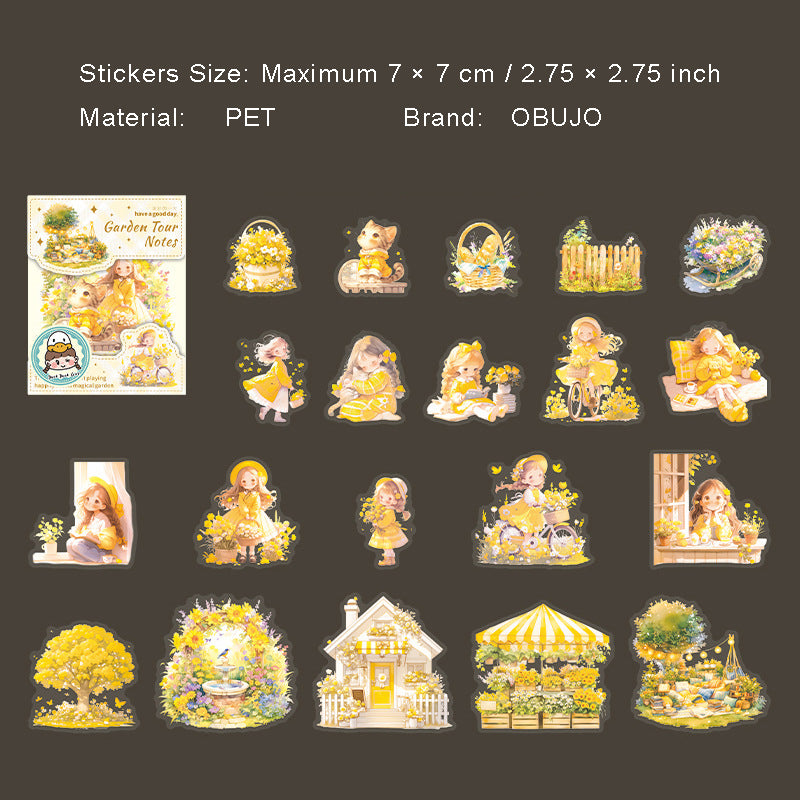 20 Pcs Fairy Childhood PET Stickers HYYWJ