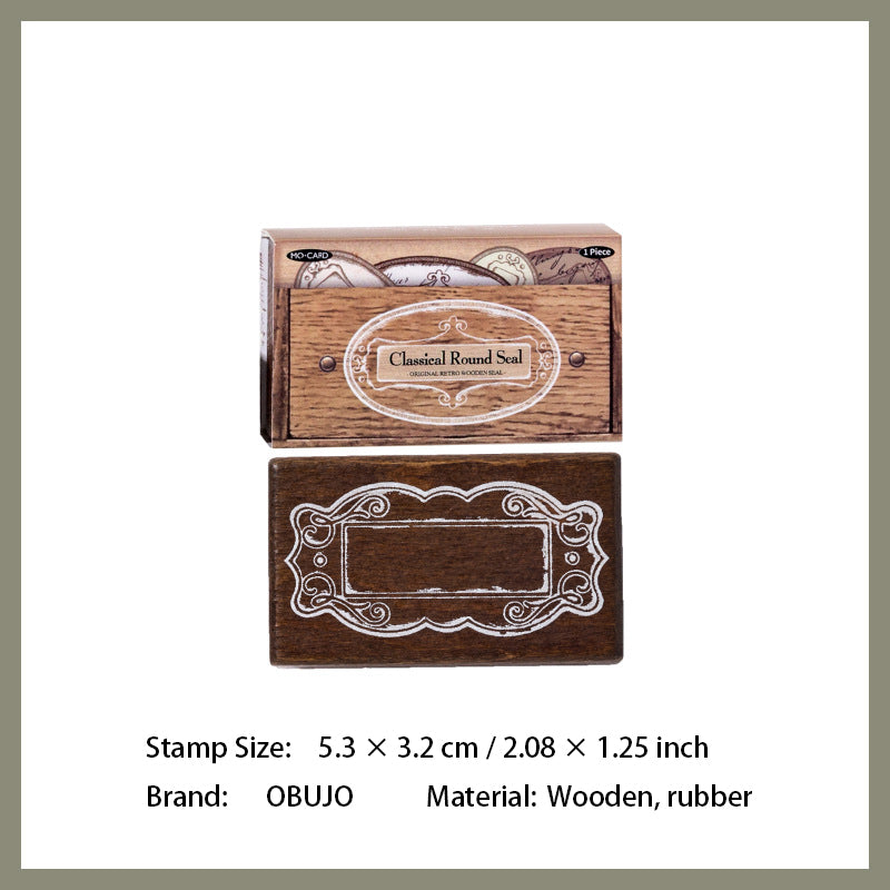 Vitnage Notepad Themed Wooden Stamp BKDAS