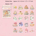 40 Pcs Crean Dessert PET Stickers TMHY