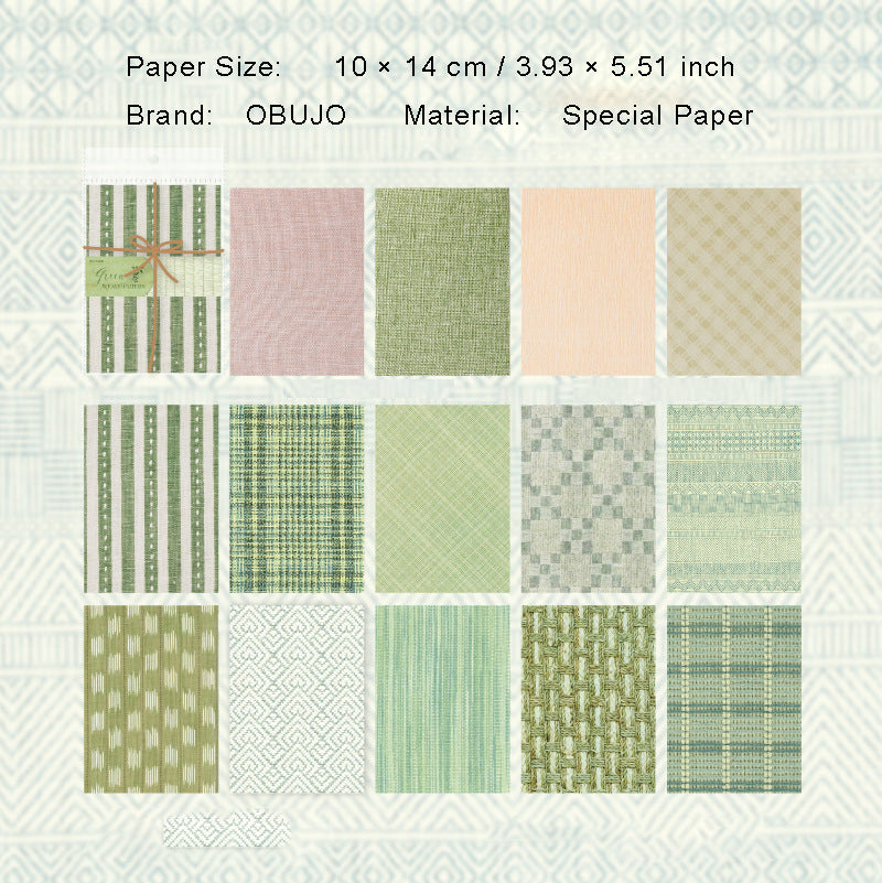 24 Pcs Fabric Texture Journal Paper ZJTB