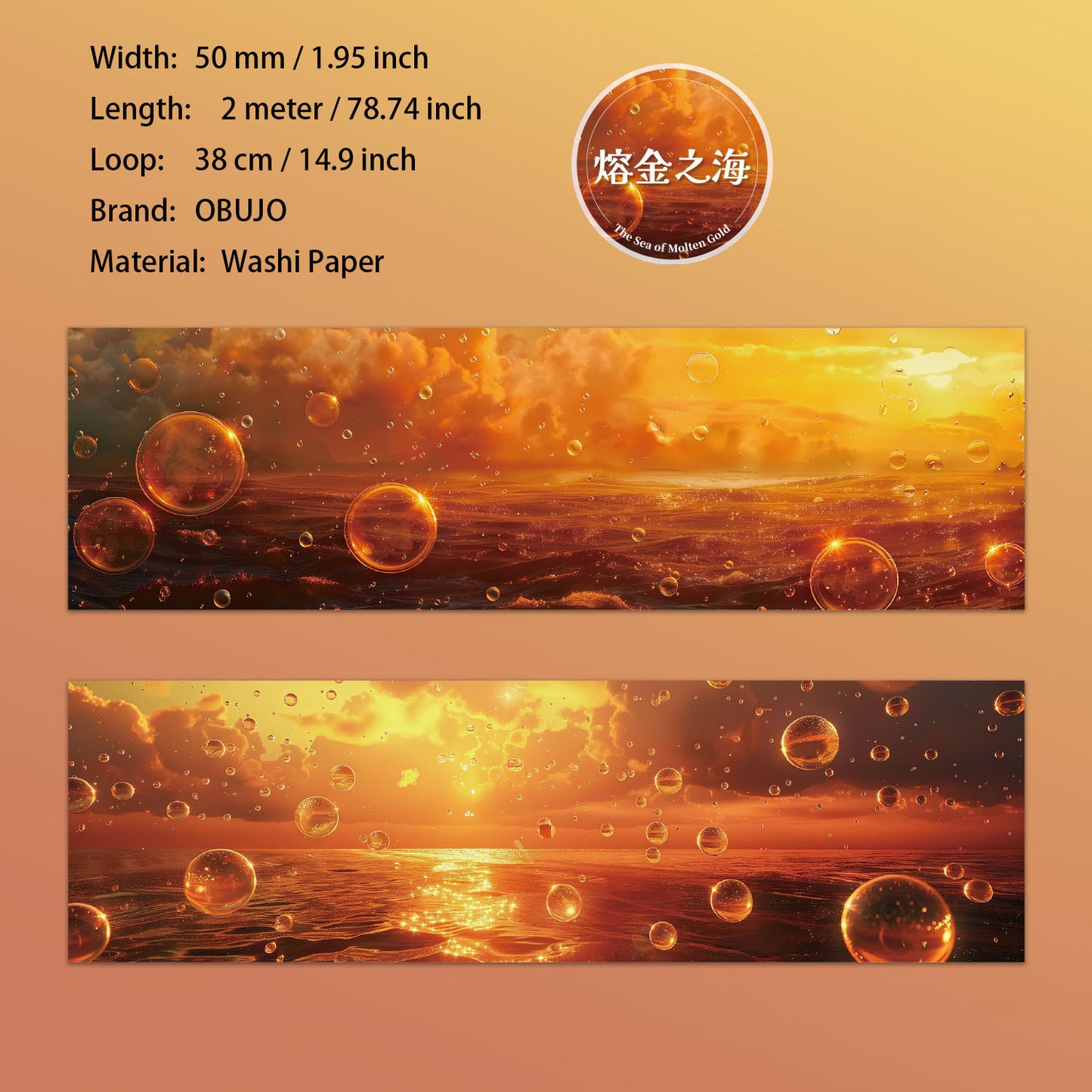 1 Roll Ocean Bubbles Theme Washi Tape ZLLGC