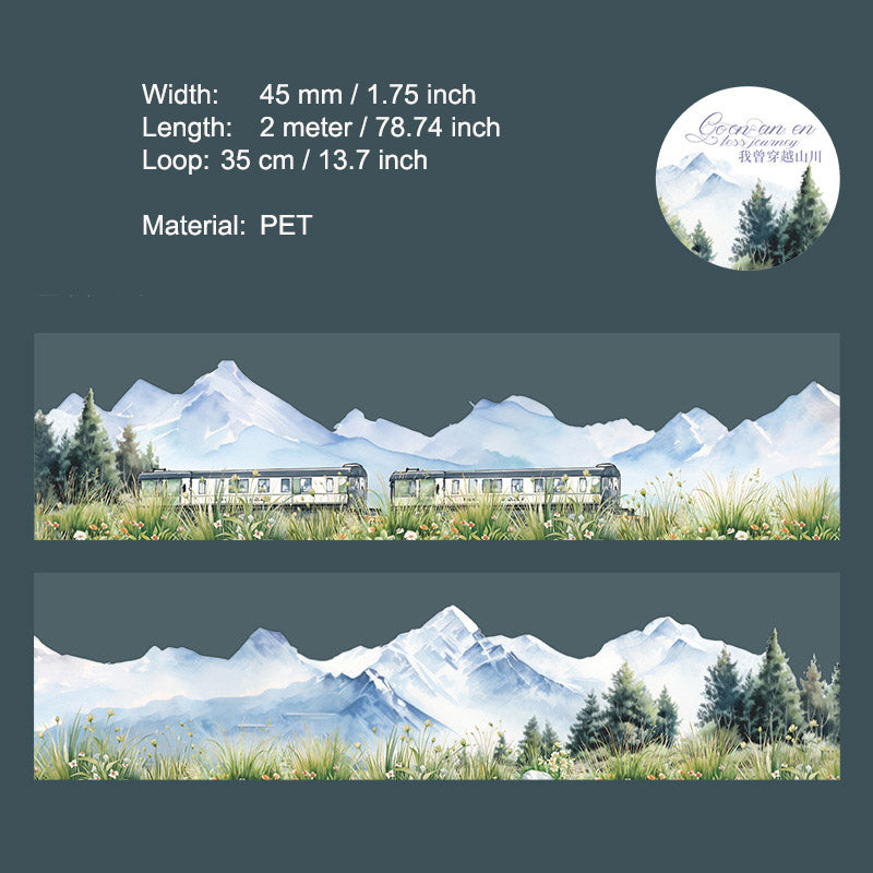 1 Roll Travel Landscape PET Tape WJLT