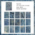 15 Pcs Texture Art Journal Paper YSZJ
