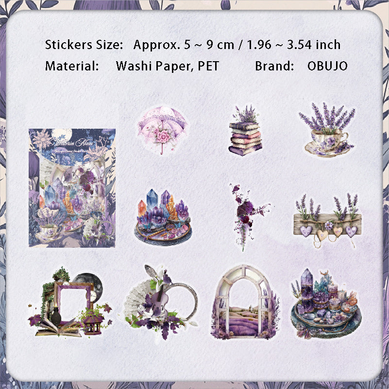 20 Pcs Vintage PET Stickers JFZJ