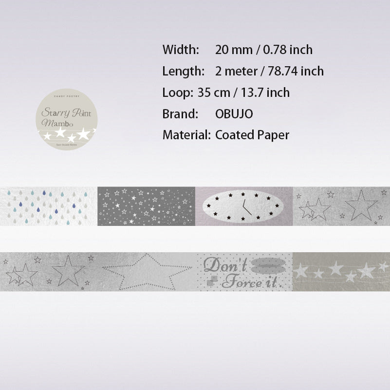 1 Roll Aesthetic Words Decorative Tape YDXJ