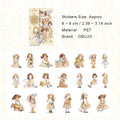 40 Pcs Childhood Kids PET Stickers WWBW