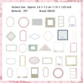30 Pcs Board Frame PET Stickers DGSH