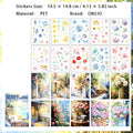 20 Sheets Flower PET Stickers Book WYHZ