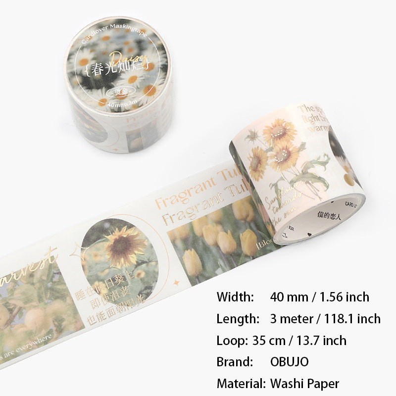 1 Roll Spring Flower Washi Tape HYJWR