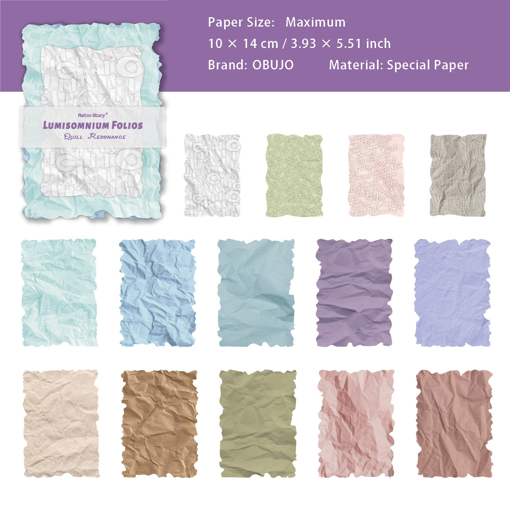 24 Sheets Basic Floral Paper and Embossed Paper ZMFG