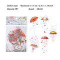 20 Pcs Umbrella Themed Stickers YJLX
