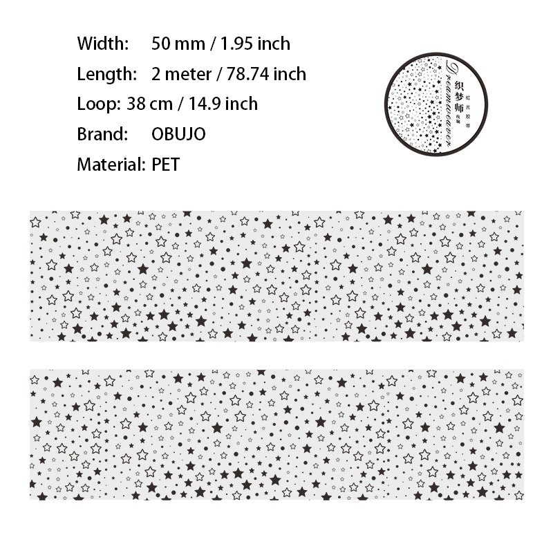 1 Roll Holographic Lace Start Web PET Tape YLXL