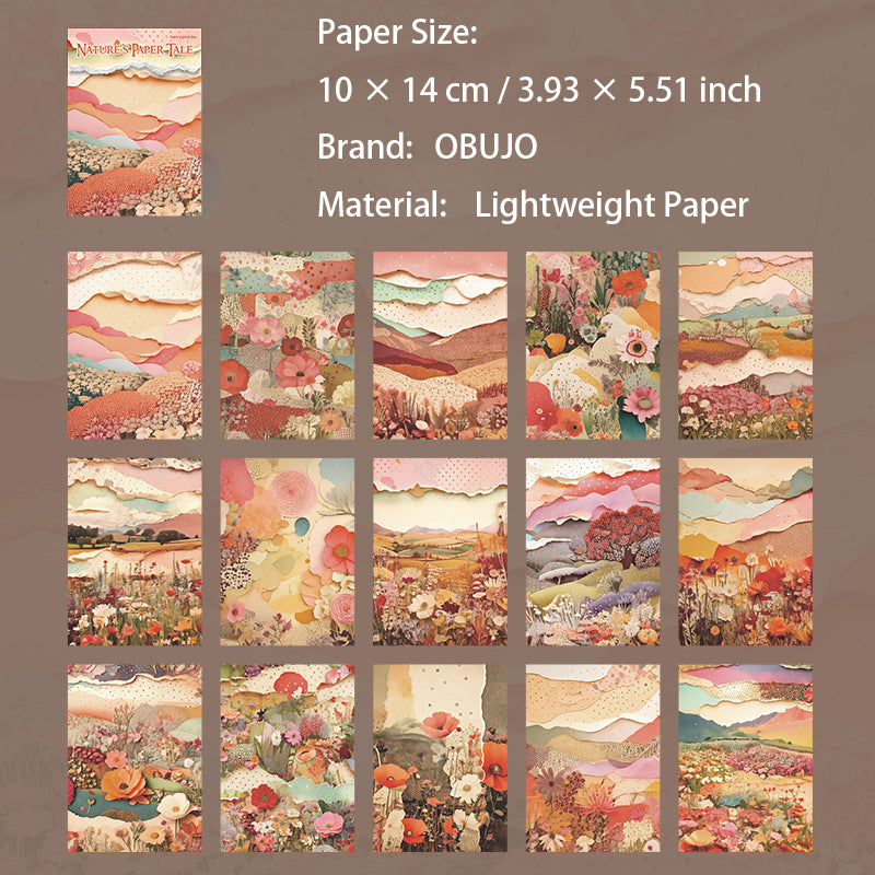 30 Sheets Painting Landscape Journal Paper ZRZY