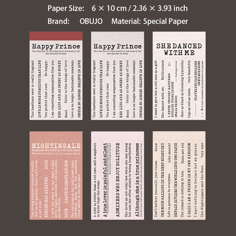 30 Sheets Famous Quote Journal Paper TSQY