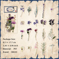 30 Pcs Botanical Plant PET Stickers LWJC