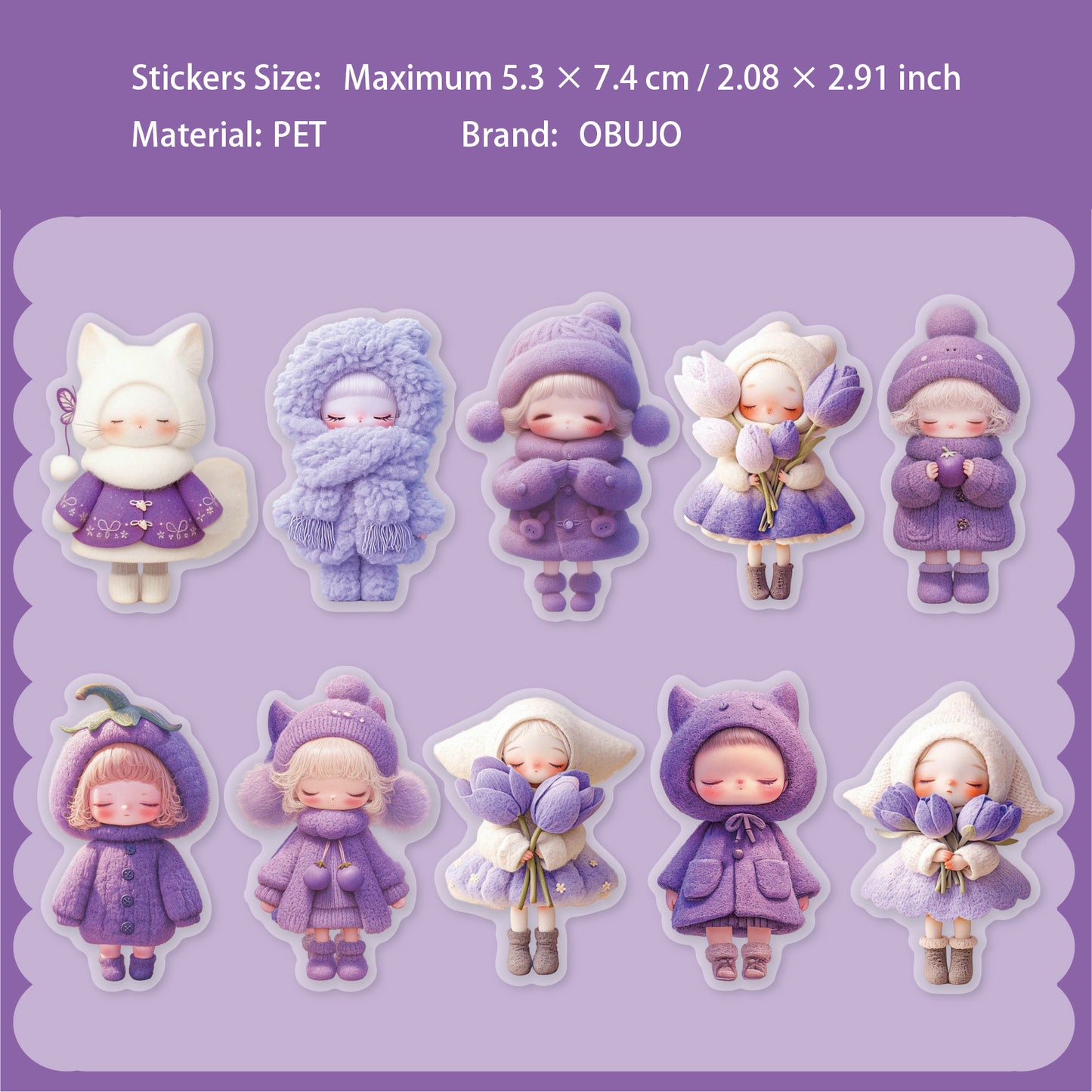 20 Pcs Toy Themed PET Stickers TRXL