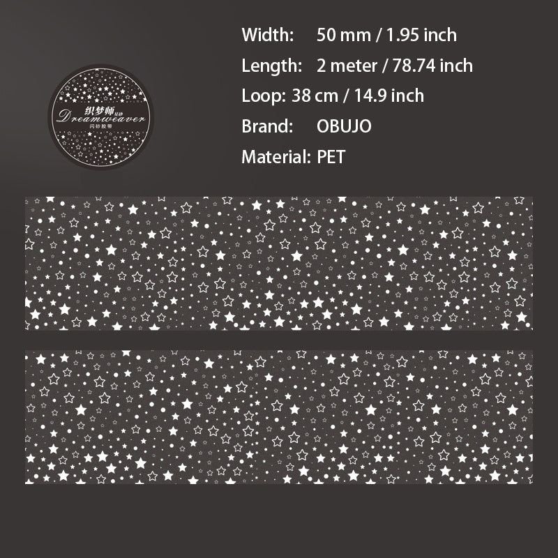 1 Roll Weaving Themed PET Tape XSXL