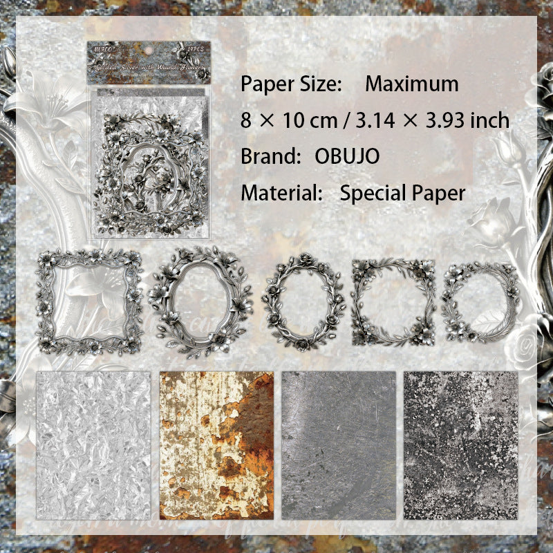 14 Pcs Vintage Journal Frame and Paper SYRK