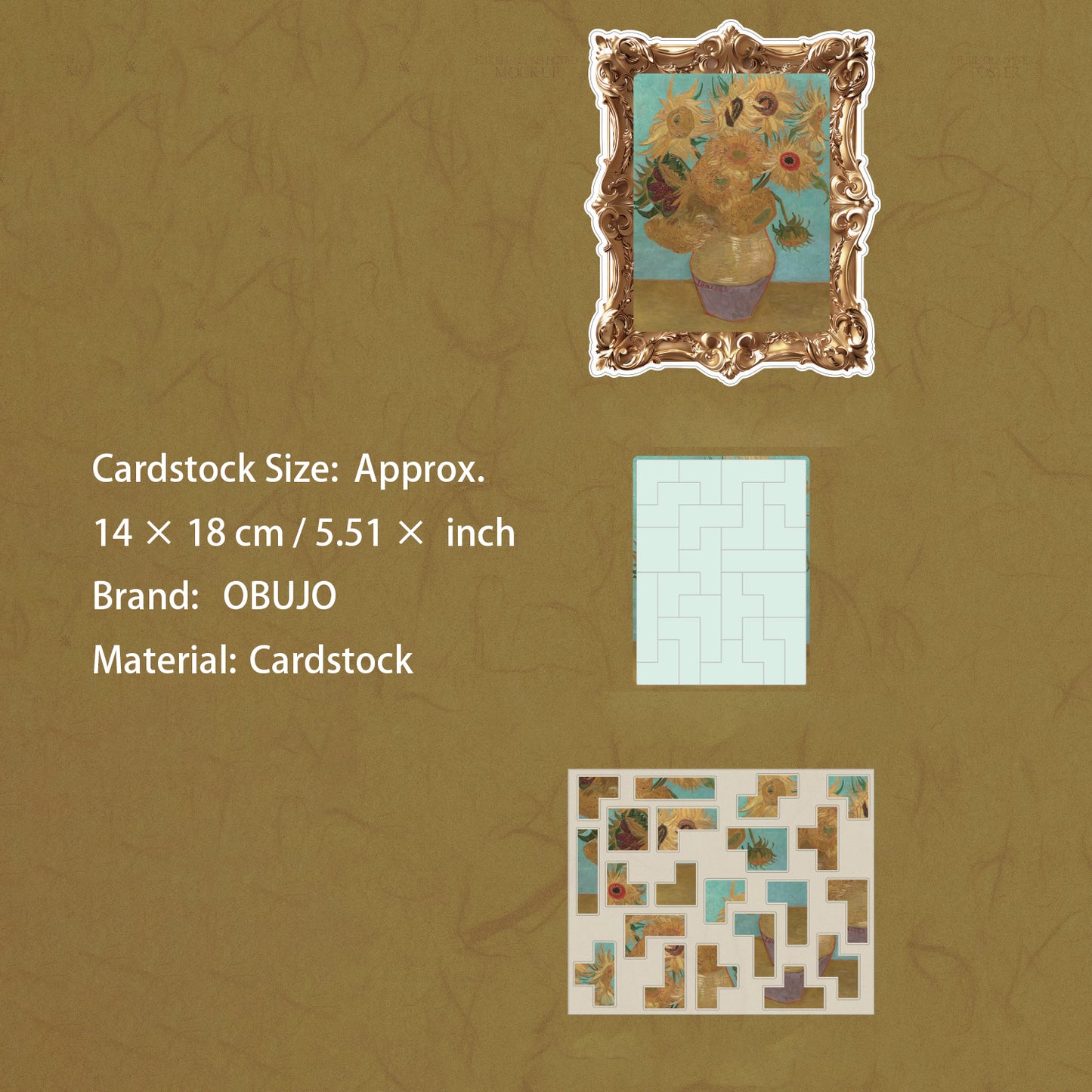 Famous Painting Puzzle DIY Stickers SJMHZ