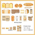 24 Pcs Food Theme Junk Journal Paper and Stickers Kit XXMC