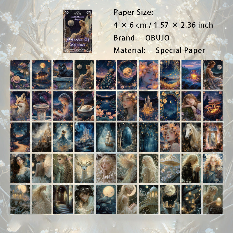 100 Sheets Fantasy Painting Journal Paper QHBWG
