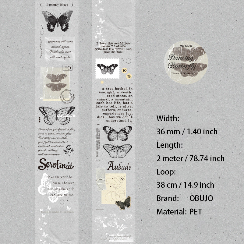 1 Roll Vintage Journal PET Tape SYZJ