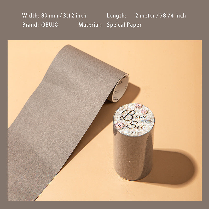 1 Roll Vintage Color Blank Paper KBJX