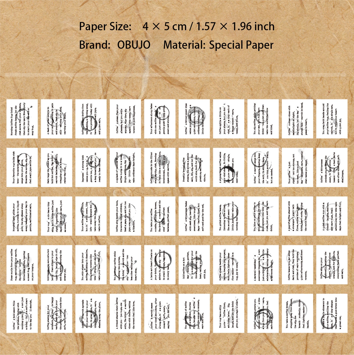 50 Pcs Dictionary Theme Journal Paper CHXL